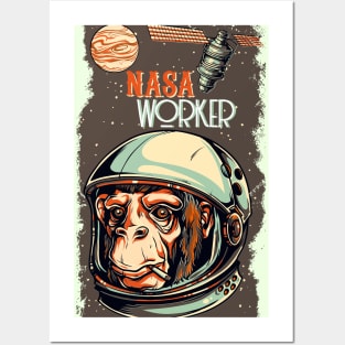 The Monkey Astronaut Posters and Art